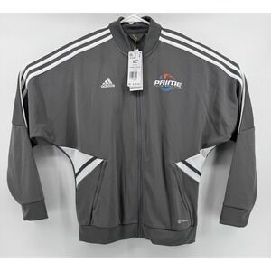 Adidas Track Jacket Top Women's Gray Aeroready Volleyball Size XL New With Tags